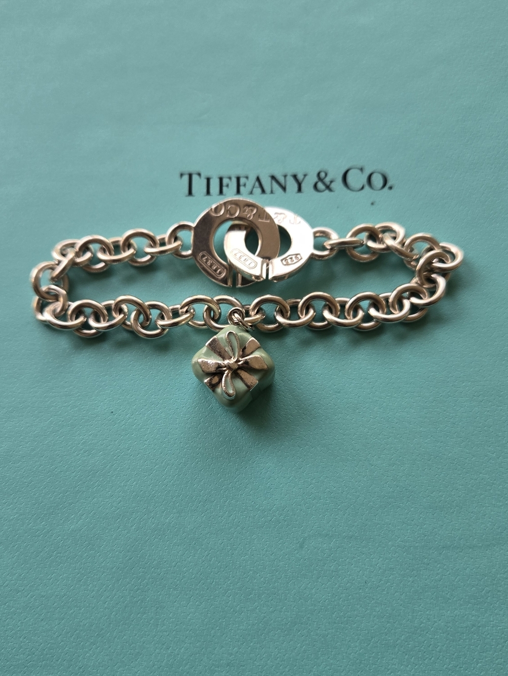 Tiffany & Co 1837 Interlocking Bracelet w/Blue Gift Box9